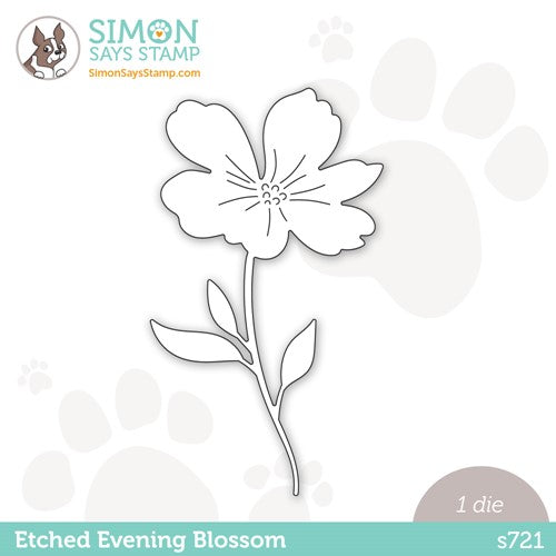 Simon Says Stamp! Simon Says Stamp ETCHED EVENING BLOSSOM Wafer Dies s721