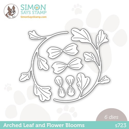 Simon Says Stamp! Simon Says Stamp ARCHED LEAF AND FLOWER BLOOMS Wafer Dies s723