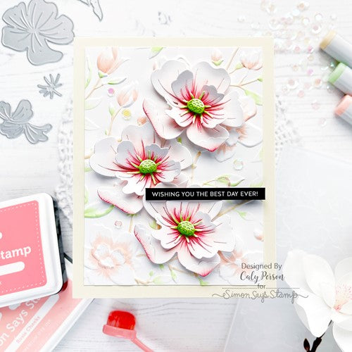 Simon Says Stamp! Simon Says Stamp ETCHED MAGNOLIA BLOSSOM Wafer Dies s740