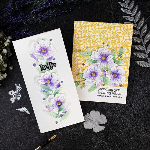 Simon Says Stamp! Simon Says Stamp ETCHED MAGNOLIA BLOSSOM Wafer Dies s740 | color-code:ALT21