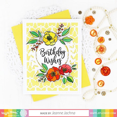 Simon Says Stamp! Waffle Flower SMALL BOUQUET Clear Stamps 420597*