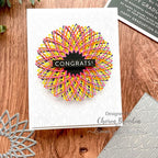 Simon Says Stamp! Simon Says Stamp TRIANGLE BURST MEDALLION Wafer Dies s757