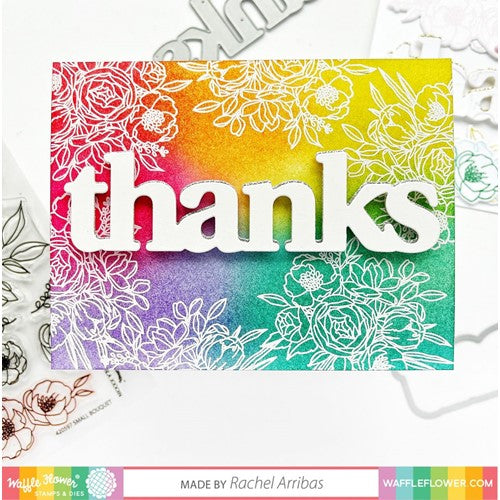 Simon Says Stamp! Waffle Flower OVERSIZED THANK YOU Print Dies 420912