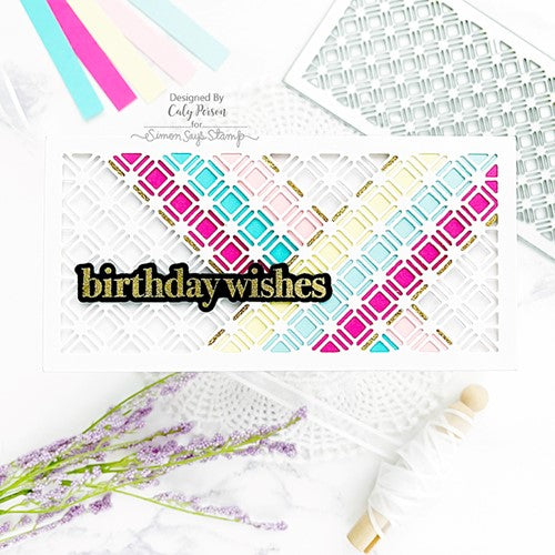 Simon Says Stamp! Simon Says Stamp MINI SLIMLINE LATTICE Wafer Dies sssd112440 | color-code:ALT11