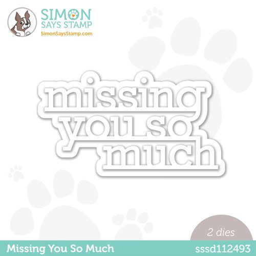 Simon Says Stamp! Simon Says Stamp MISSING YOU SO MUCH Wafer Dies sssd112493