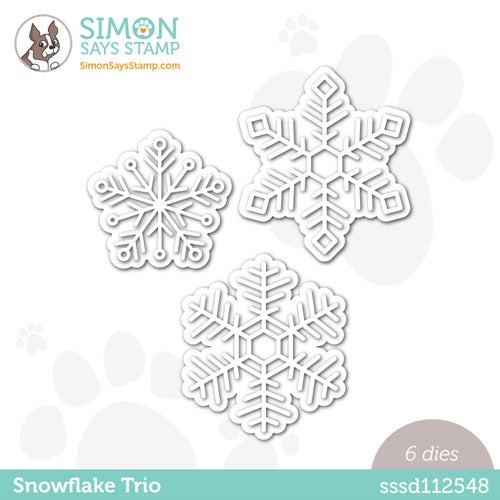 Simon Says Stamp! Simon Says Stamp SNOWFLAKE TRIO Wafer Dies sssd112548