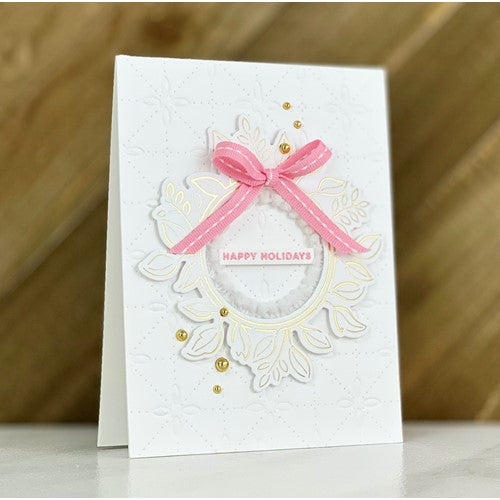 Simon Says Stamp! Simon Says Stamp SKETCHED ROSE WREATH Hot Foil Plates and Dies s748