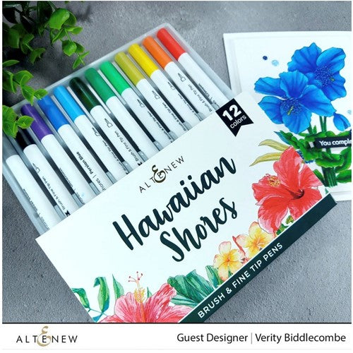 Simon Says Stamp! Altenew HAWAIIAN SHORES Brush and Fine Tip Markers ALT6460