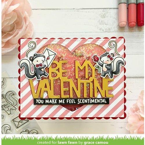 Simon Says Stamp! Lawn Fawn GIANT BE MY VALENTINE Die Cut lf2735