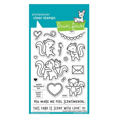Simon Says Stamp! Lawn Fawn SCENT WITH LOVE Clear Stamps lf2726