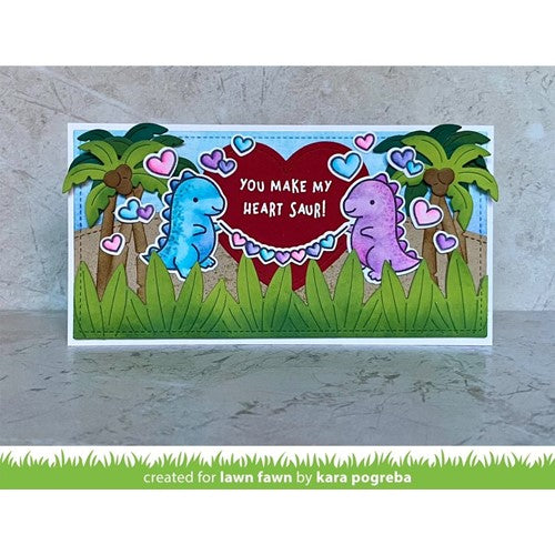 Simon Says Stamp! Lawn Fawn SET RAWR FLIP-FLOP Clear Stamps and Dies lfrff | color-code:ALT2