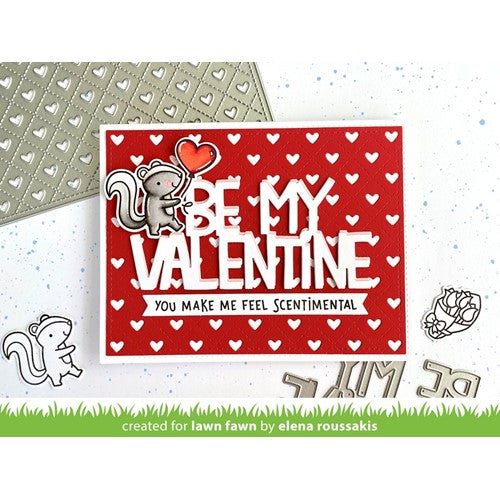 Simon Says Stamp! Lawn Fawn SET SCENT WITH LOVE ADD-ON Clear Stamps and Dies lfswlao