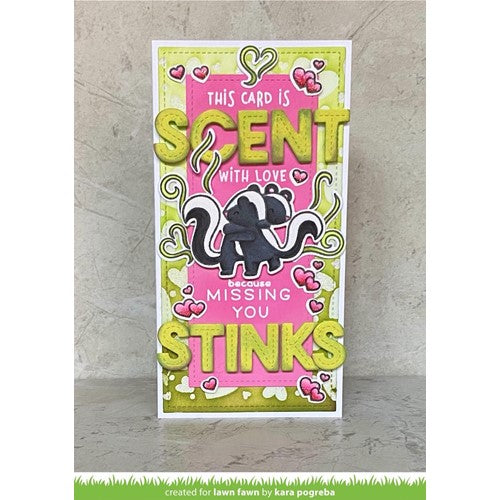 Simon Says Stamp! Lawn Fawn SET SCENT WITH LOVE Clear Stamps and Dies lfswl | color-code:ALT4