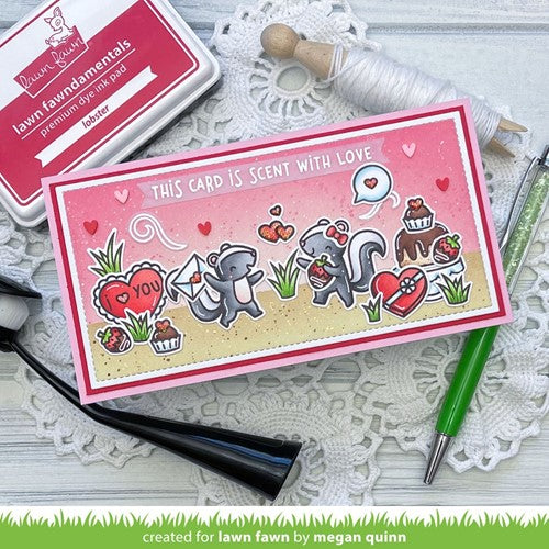 Simon Says Stamp! Lawn Fawn SET SCENT WITH LOVE Clear Stamps and Dies lfswl
