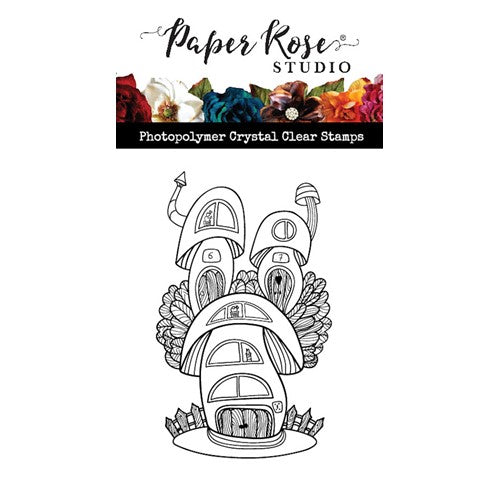 Simon Says Stamp! Paper Rose MUSHROOM HOUSE 2 Clear Stamp 24619*