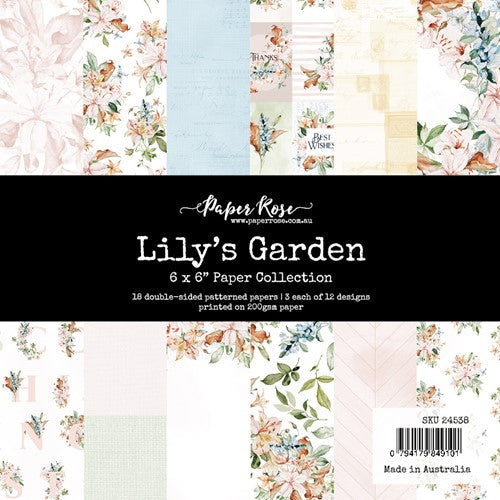Simon Says Stamp! Paper Rose LILY'S GARDEN 6x6 Paper Pack 24538*