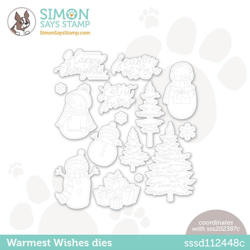 Simon Says Stamp! Simon Says Stamp WARMEST WISHES Wafer Dies sssd112448c