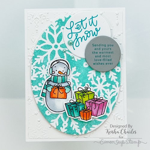 Simon Says Stamp! Simon Says Stamp Embossing Folder FACETED SNOWFLAKES sf239 | color-code:ALT4