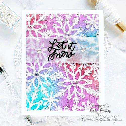 Simon Says Stamp! Simon Says Stamp Stencil SCATTERED SNOWFLAKES ssst221598 | color-code:ALT2
