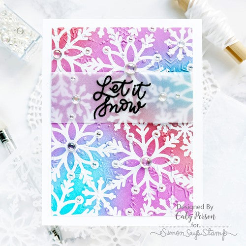 Simon Says Stamp! Simon Says Stamp Stencil SCATTERED SNOWFLAKES ssst221598 | color-code:ALT2