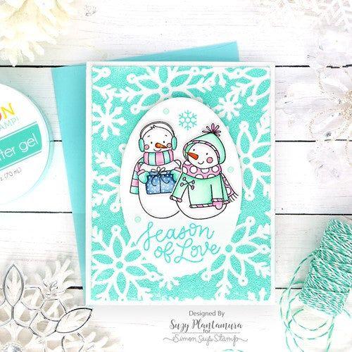 Simon Says Stamp! Simon Says Stamp Stencil SCATTERED SNOWFLAKES ssst221598 | color-code:ALT3