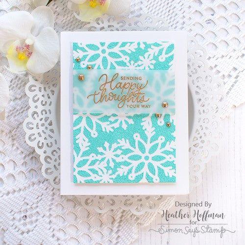 Simon Says Stamp! Simon Says Stamp Stencil SCATTERED SNOWFLAKES ssst221598 | color-code:ALT4