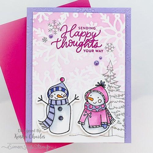 Simon Says Stamp! Simon Says Stamp Stencil SCATTERED SNOWFLAKES ssst221598 | color-code:ALT6