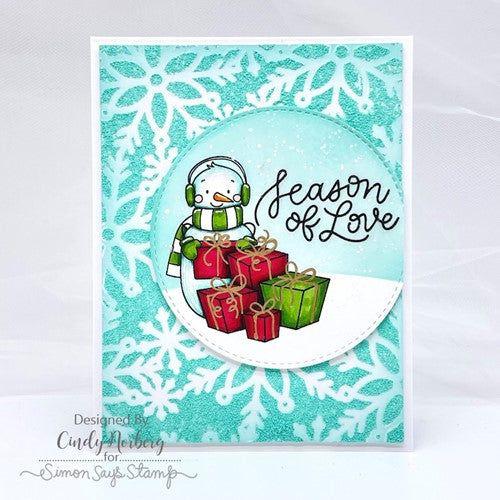 Simon Says Stamp! Simon Says Stamp Stencil SCATTERED SNOWFLAKES ssst221598