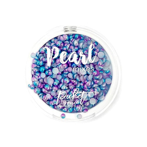 Simon Says Stamp! Picket Fence Studios BRIGHT BLUE AND SOFT VIOLET Gradient Flatback Pearls pm109