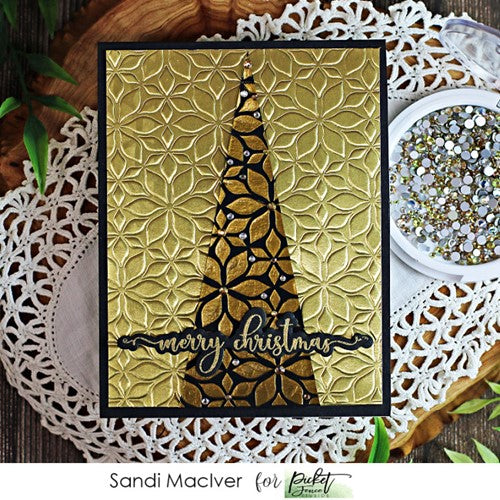 Simon Says Stamp! Picket Fence Studios LOTS OF BLOSSOMS Stencil sc286