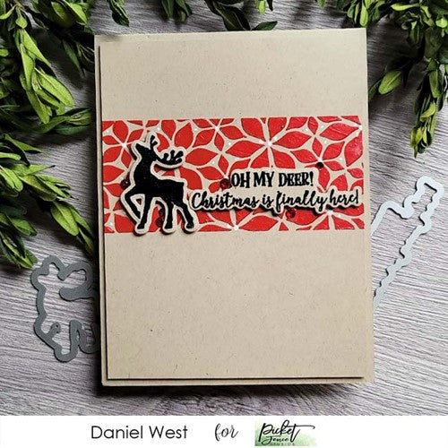 Simon Says Stamp! Picket Fence Studios LOTS OF BLOSSOMS Stencil sc286