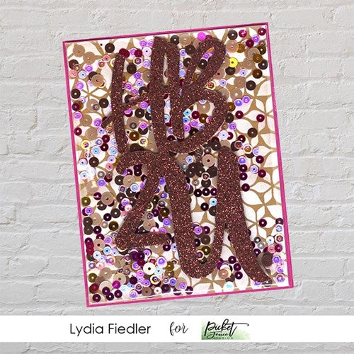 Simon Says Stamp! Picket Fence Studios LOTS OF BLOSSOMS Stencil sc286