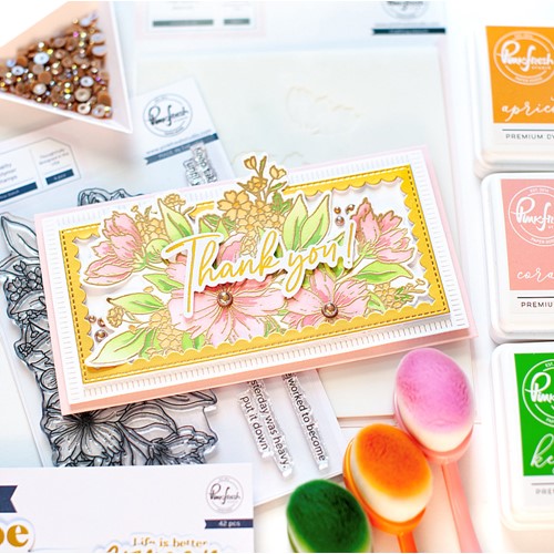 Simon Says Stamp! PinkFresh Studio COSMOS BUNCH Clear Stamp Set 132721 | color-code:ALT01