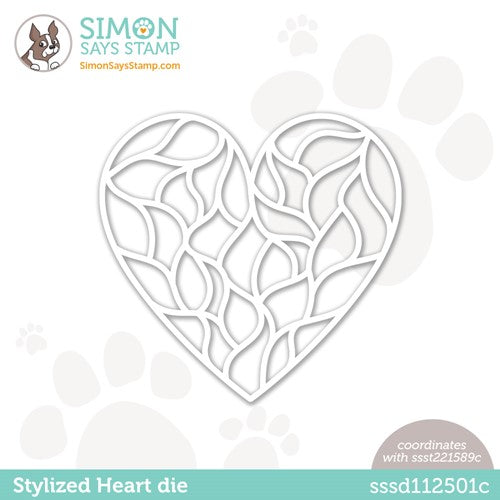 Simon Says Stamp! Simon Says Stamp STYLIZED HEART Wafer Dies sssd112501c