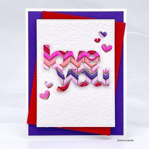 Simon Says Stamp! CZ Design Wafer Dies LOVE YOU czd155 To The Moon