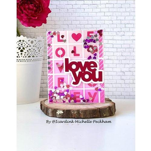 Simon Says Stamp! CZ Design Wafer Dies LOVE YOU czd155 To The Moon