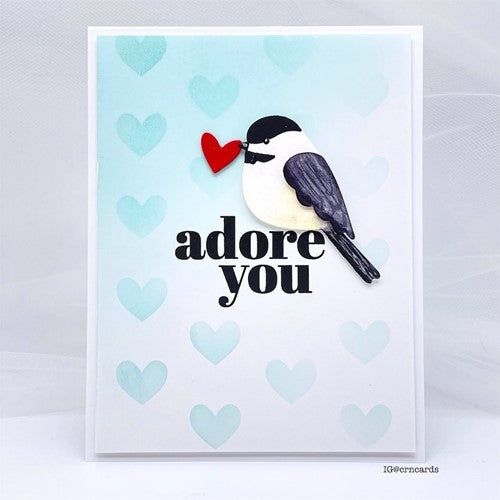 Simon Says Stamp! Simon Says Stamp Stencils POLKA HEARTS ssst221604