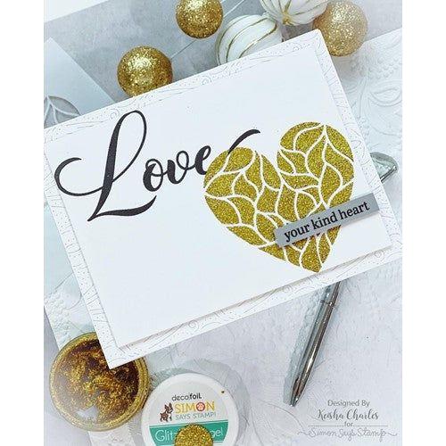 Simon Says Stamp! Simon Says Stamp Stencil STYLIZED HEART ssst221589c