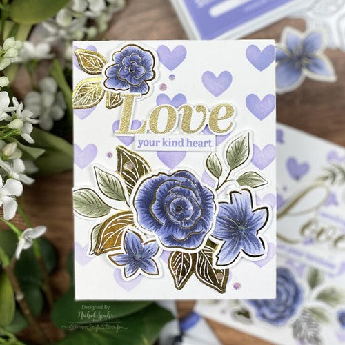 Simon Says Stamp! Simon Says Stamp SKETCHED ROSE BLOSSOM AND LEAVES Hot Foil Plates and Dies s750 | color-code:ALT00