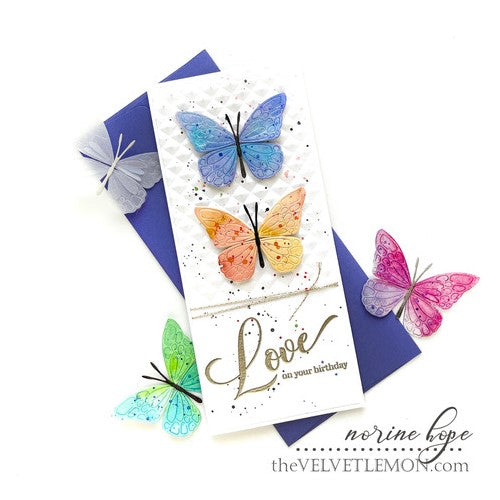 Simon Says Stamp! Simon Says Stamp ETCHED BUTTERFLY Wafer Die s742 | color-code:ALT01