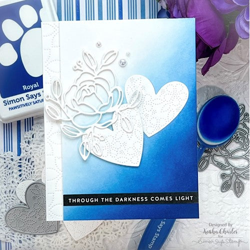 Simon Says Stamp! Simon Says Stamp STITCHING FLORAL HEART Wafer Die sssd112506 | color-code:ALT1 3