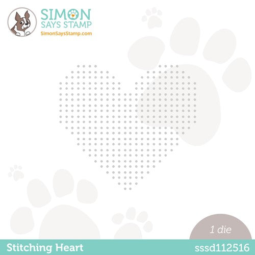 Simon Says Stamp! Simon Says Stamp STITCHING HEART Wafer Die sssd112516