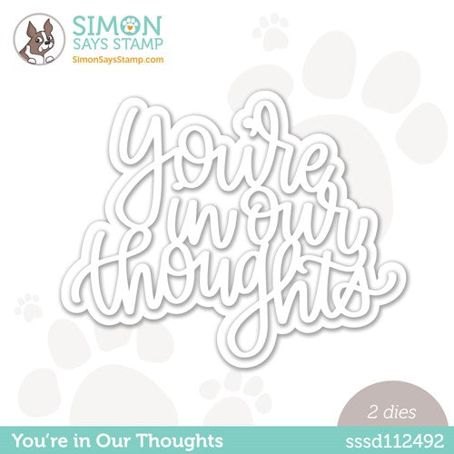 Simon Says Stamp! Simon Says Stamp YOU'RE IN OUR THOUGHTS Wafer Die sssd112492