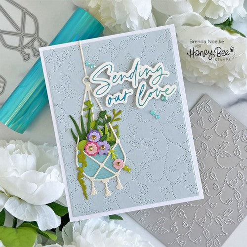 Simon Says Stamp! Honey Bee SWIRLING LEAVES PIERCED A2 COVER PLATE Die hbdsslpa2 | color-code:ALT09