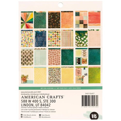 Simon Says Stamp! American Crafts Vicki Boutin FERNWOOD 6 x 8 Paper Pad 34010687