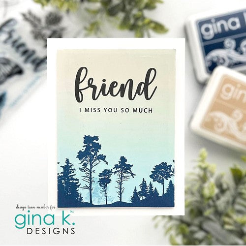 Simon Says Stamp! Gina K Designs FRIENDLY SILHOUETTES Clear Stamps gkd122 | color-code:ALT1
