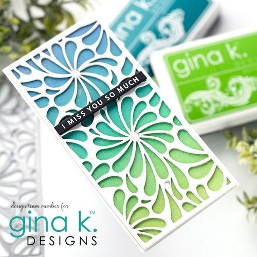 Simon Says Stamp! Gina K Designs SWIRL FLOWER MINI SLIMLINE COVER PLATE Die Cut die0202 | color-code:ALT1
