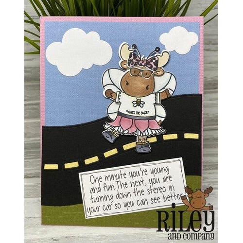 Simon Says Stamp! Riley and Company Funny Bones TURNING DOWN THE STEREO Cling Stamp RWD-966