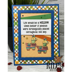 Simon Says Stamp! Riley And Company Funny Bones STRATEGICALLY PLACED PINATAS Cling Rubber Stamp RWD-967