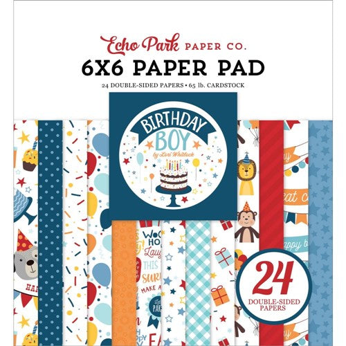 Simon Says Stamp! Echo Park BIRTHDAY BOY 6 x 6 Paper Pad bib263023